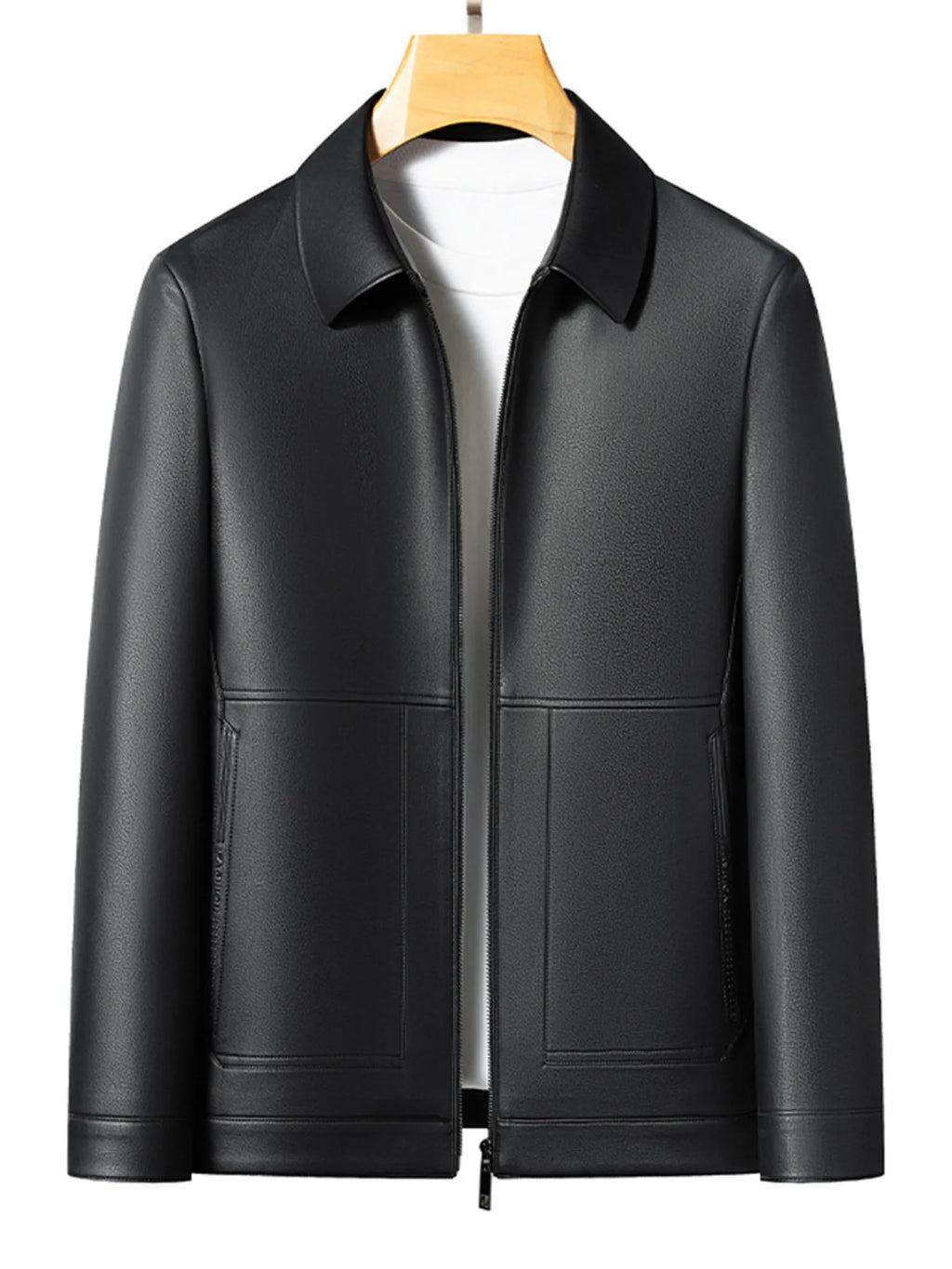 Men's Plus Size Zip Up Long Sleeve Jacket