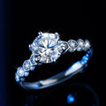 1 Carat Moissanite 925 Sterling Silver Ring
