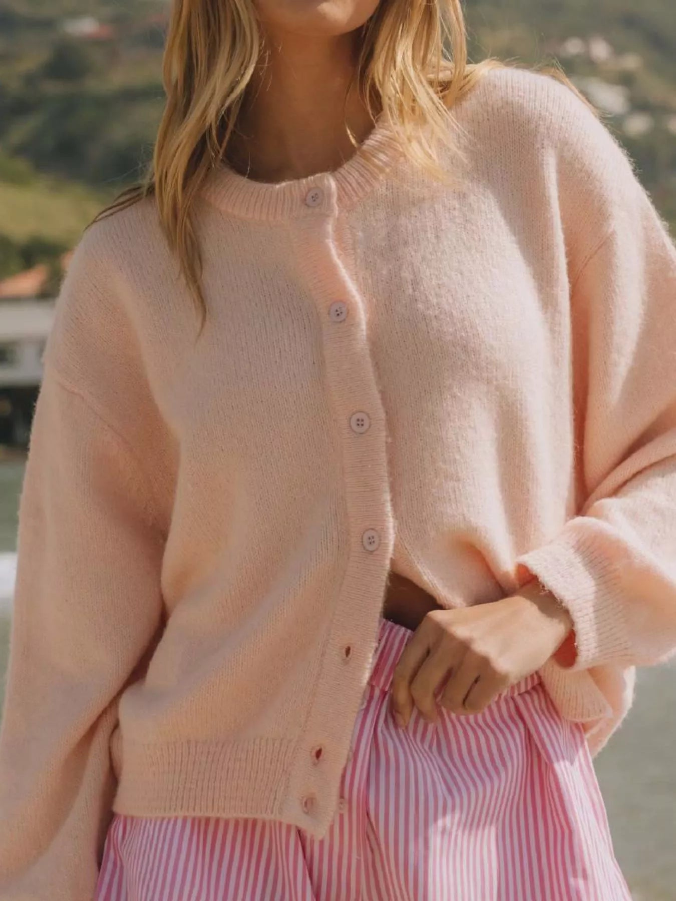 Button-Down Knit Cardigan