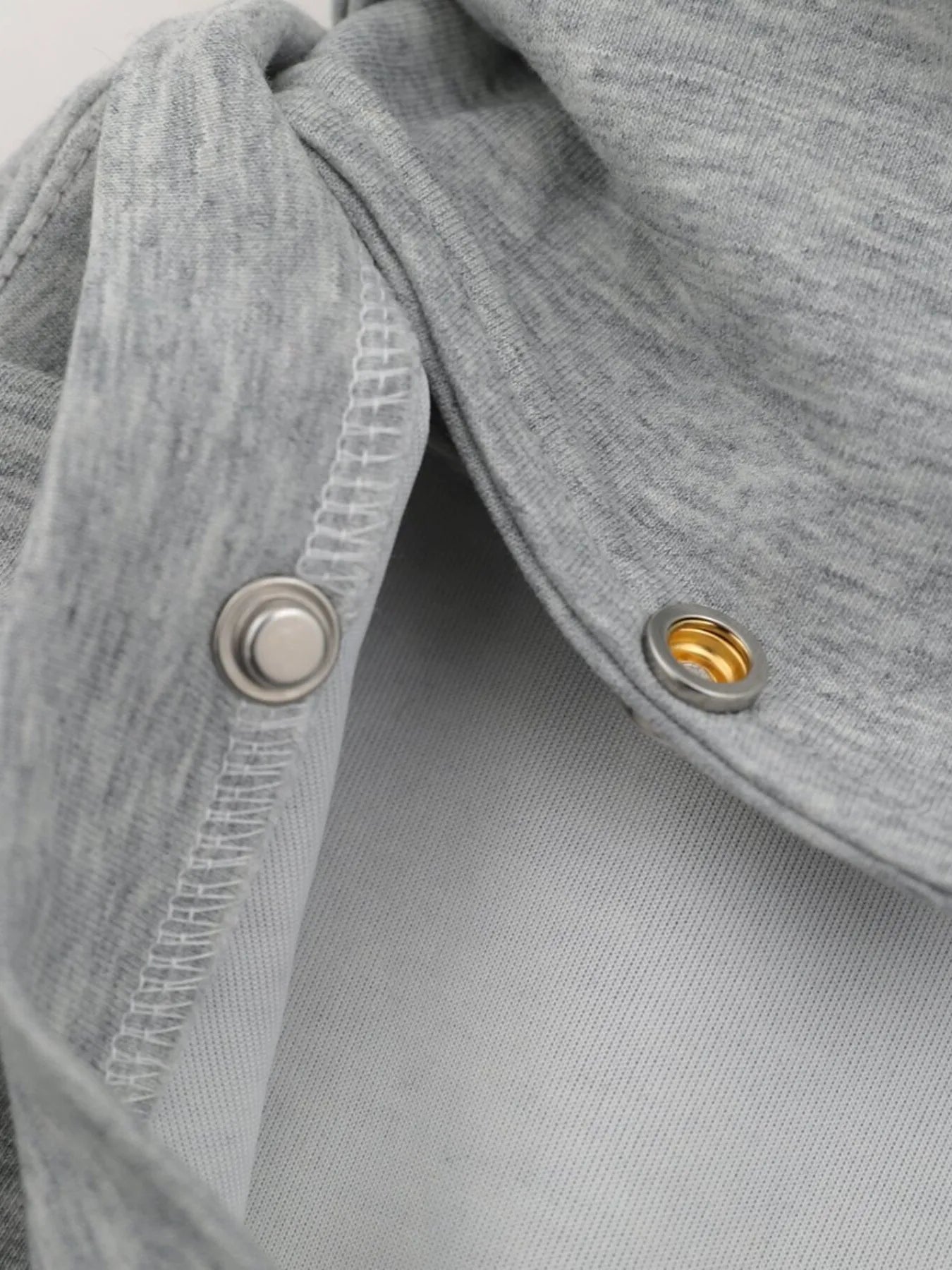 Men's Detachable Collar Short Sleeve Top