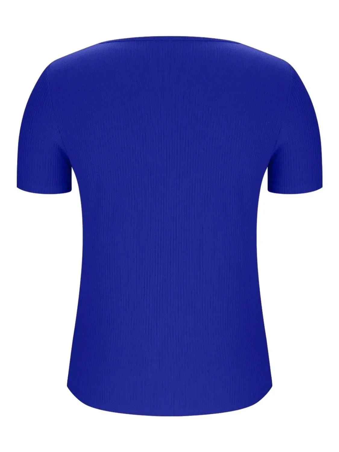 Solid V-Neck Short Sleeve T-Shirt