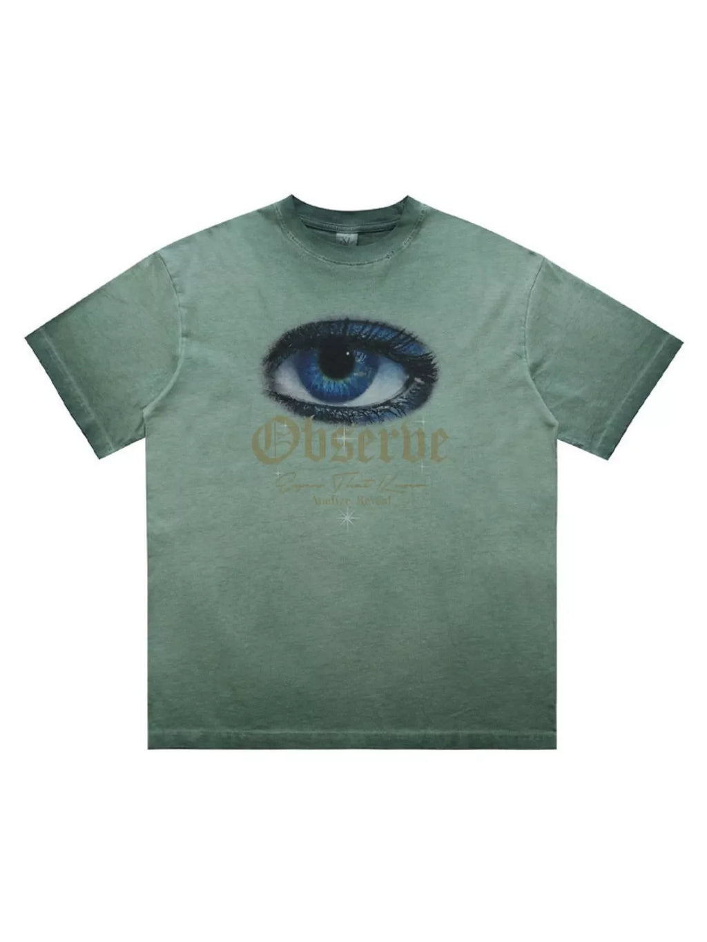 Men's Oversized Eye Graphic Short Sleeve T-Shirt