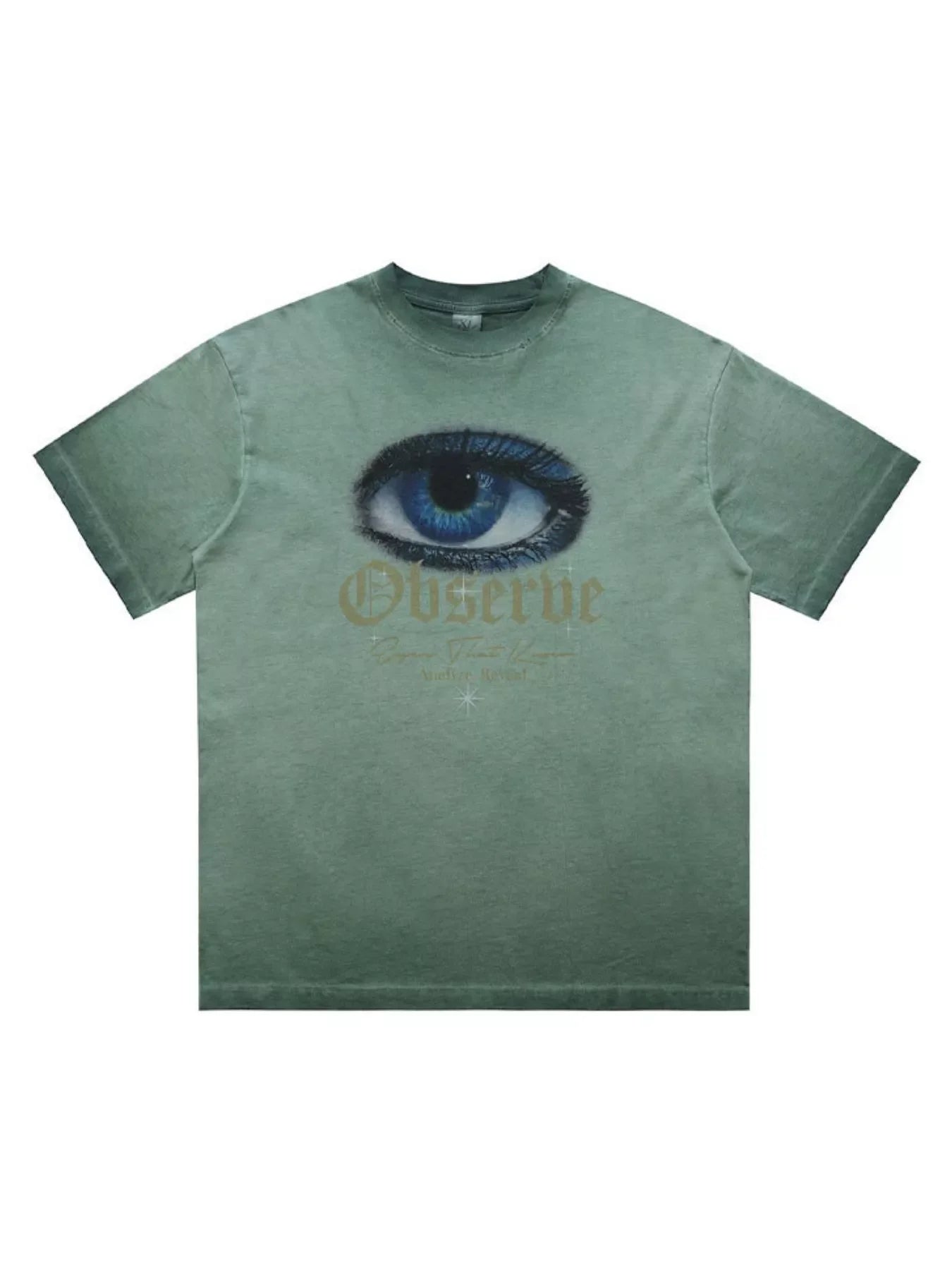 Men's Oversized Eye Graphic Short Sleeve T-Shirt