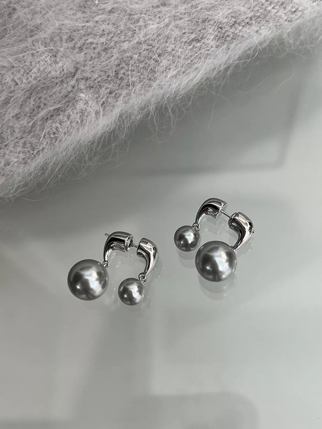 Pearl Alloy Drop Earrings