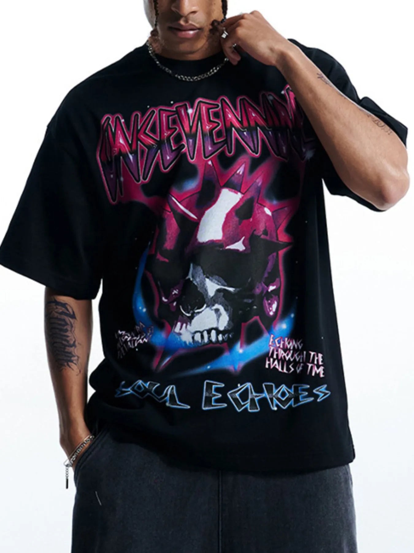 Men's Short Sleeve Graphic Oversized T-Shirt