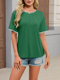 Contrast Trim Short Sleeve T-Shirt – Bright Tones