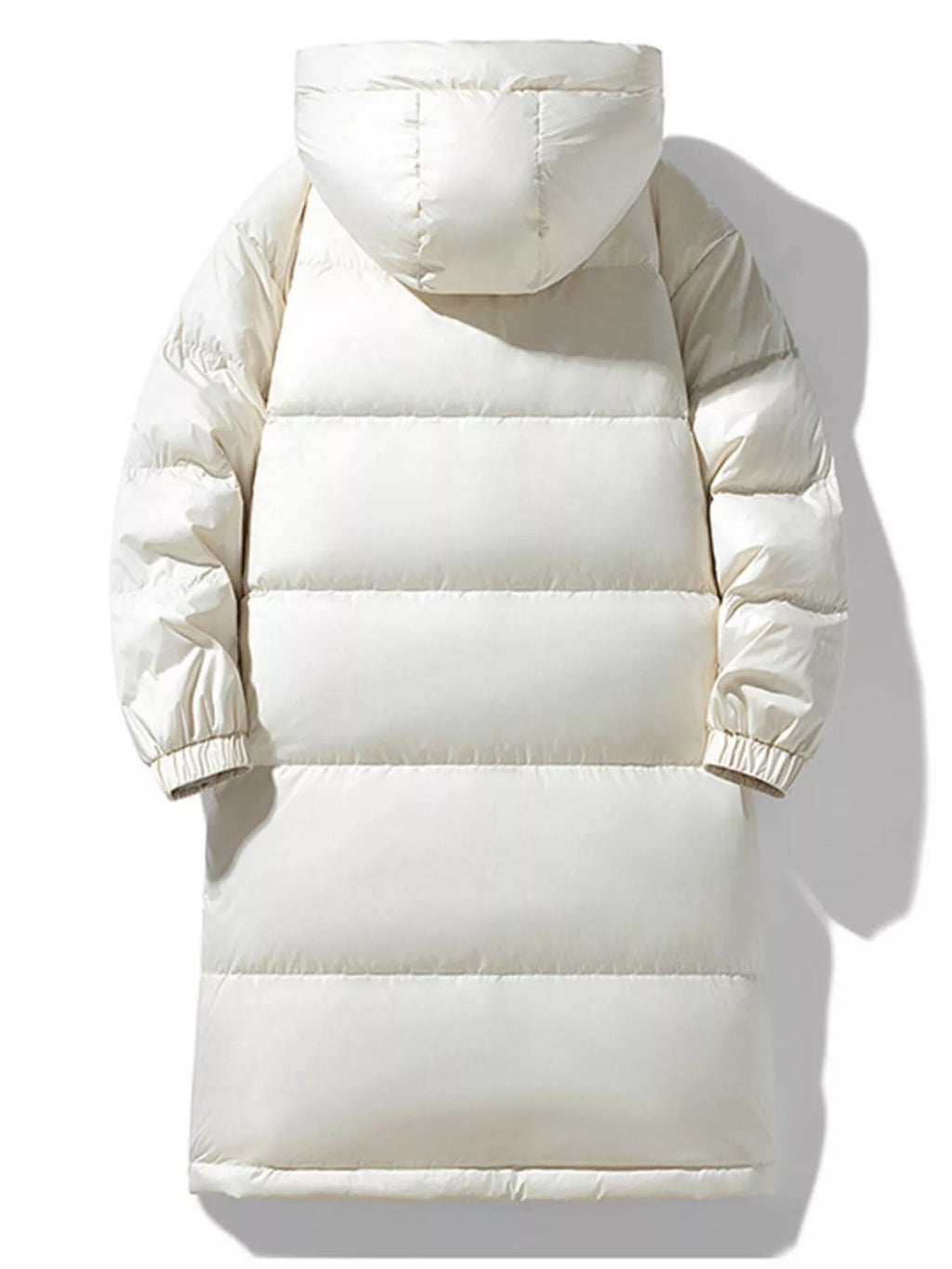Men's Full Size Longline Hooded Down Coat Plus Size