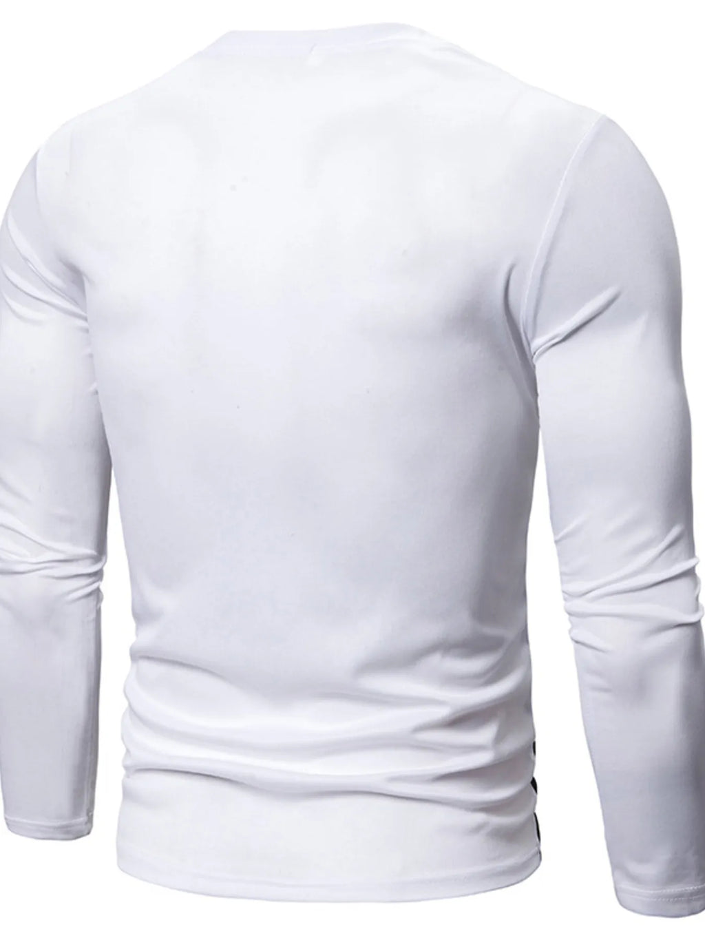 Men's Full Size Color Block Long Sleeve T-Shirt Plus Size