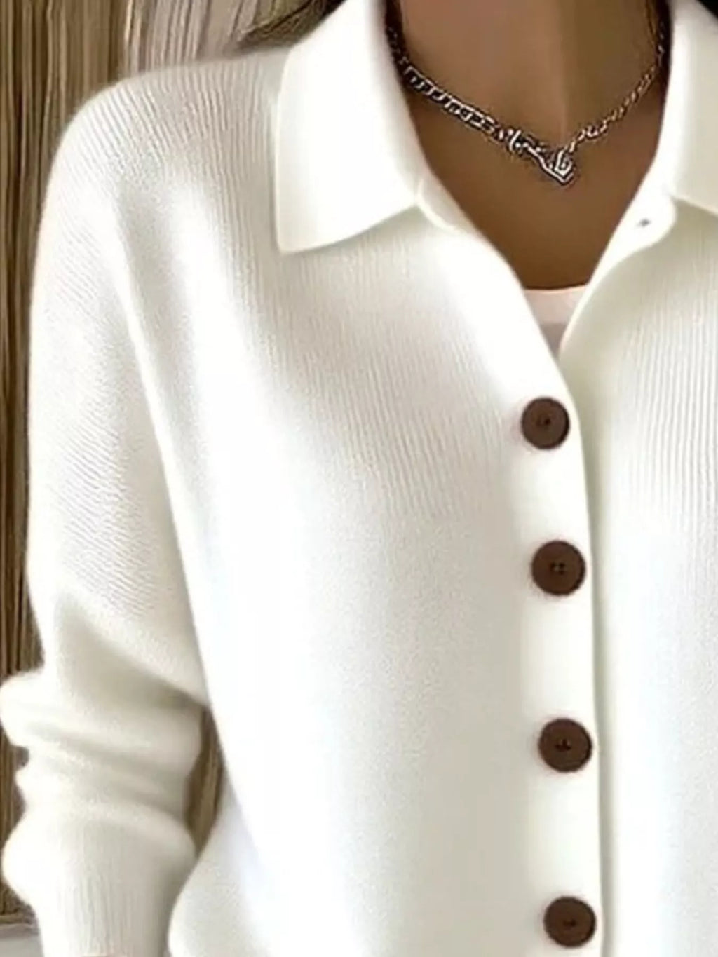 Button-Up Long Sleeve Cardigan