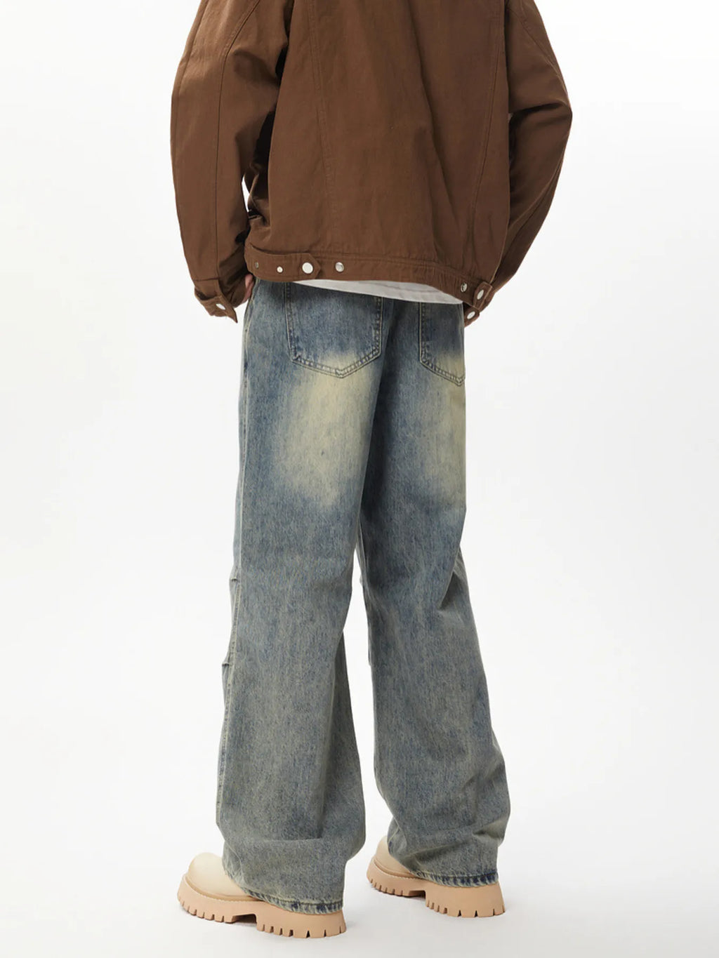 Men's Relaxed Fit Wide Leg Jeans