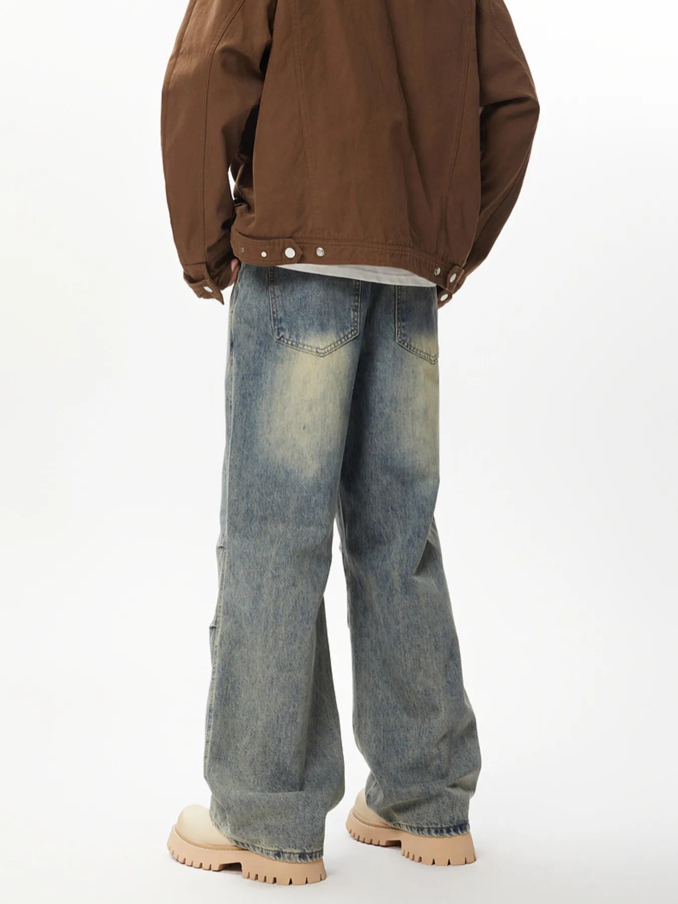 Men's Relaxed Fit Wide Leg Jeans