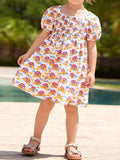 Children's Smocked Puff Sleeve Dress