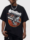 Men's Graphic Round Neck Oversized T-Shirt