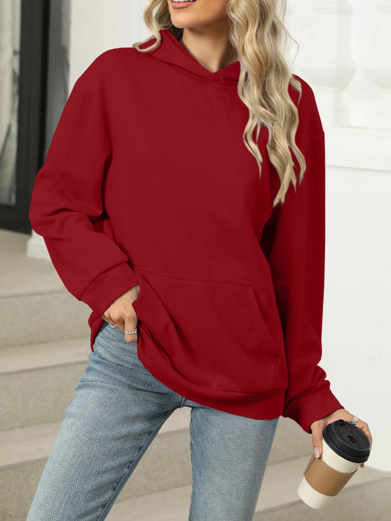 Kangaroo Pocket Long Sleeve Hoodie