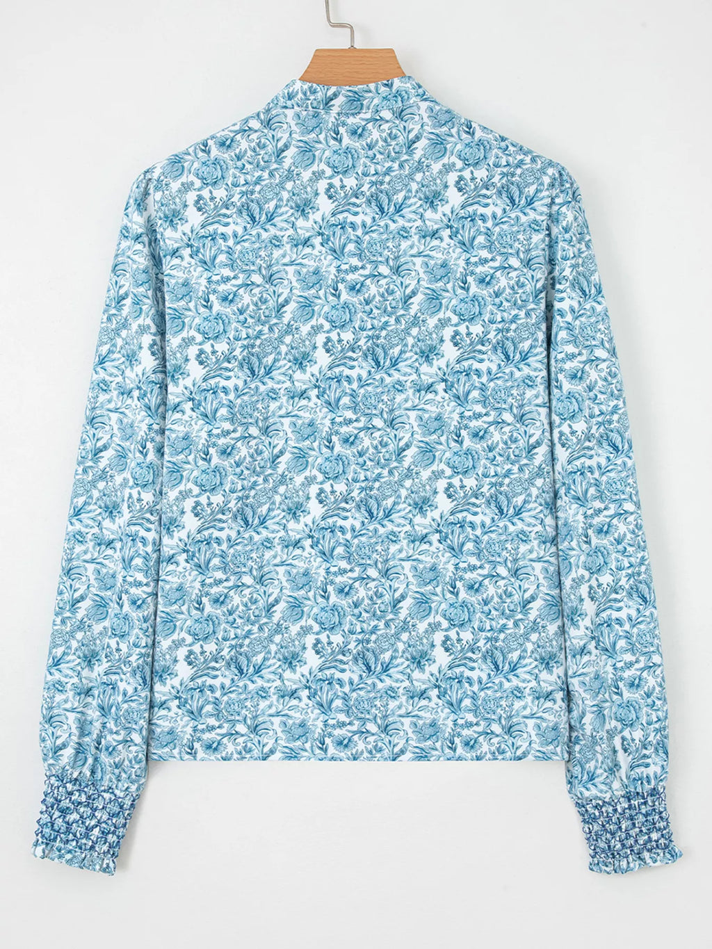 Floral Button Up Puff Sleeve Shirt