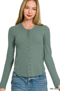Zenana Double Knit Snap Button Shirts