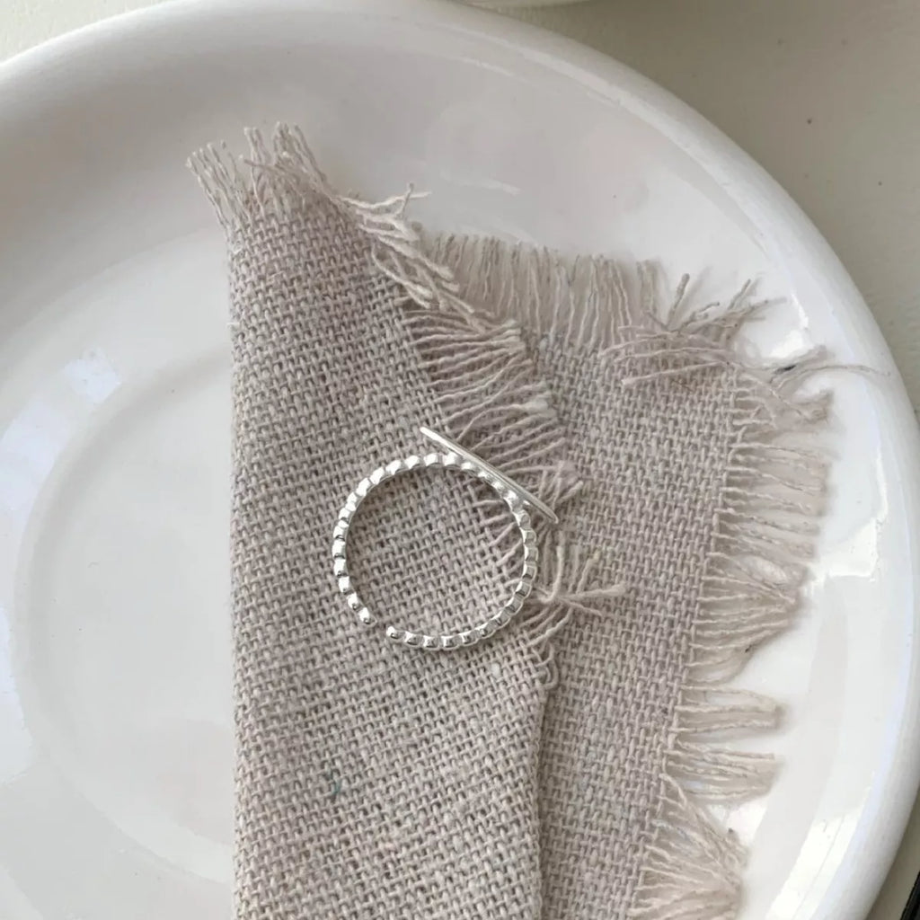 925 Sterling Silver Geometric Ring