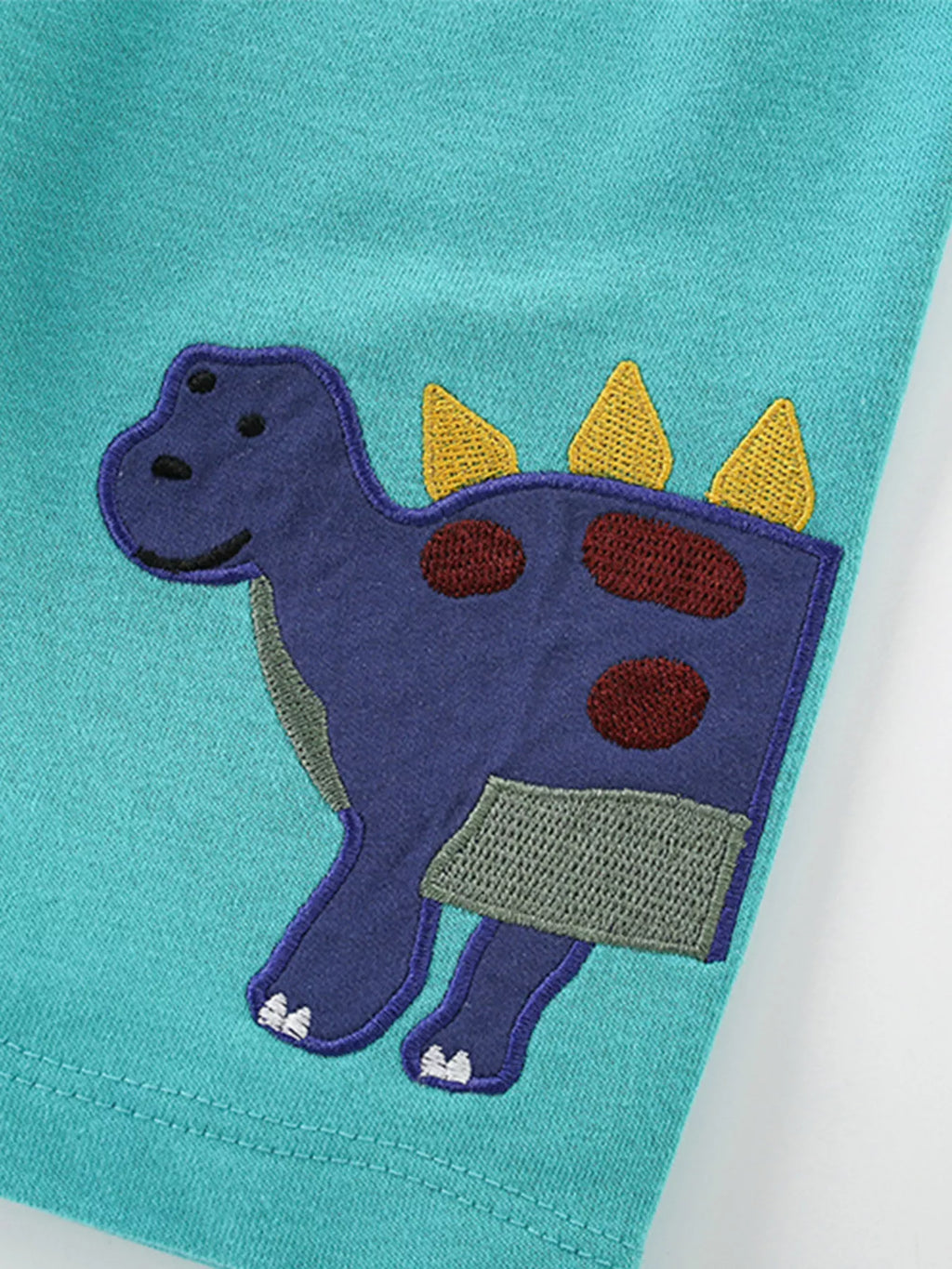 Children's Dinosaur Applique T-Shirt and Shorts Set