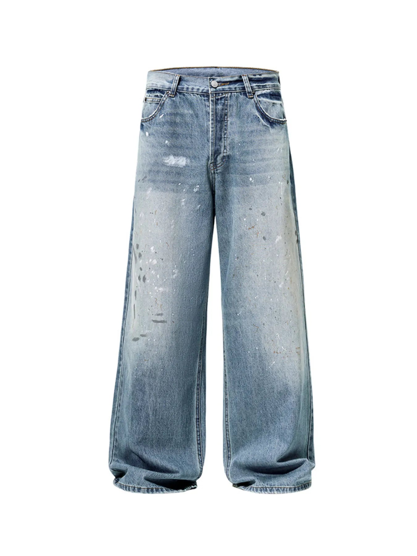 Men's Vintage Washed Wide Leg Jeans