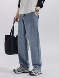 Men's Washed Wide Leg Jeans