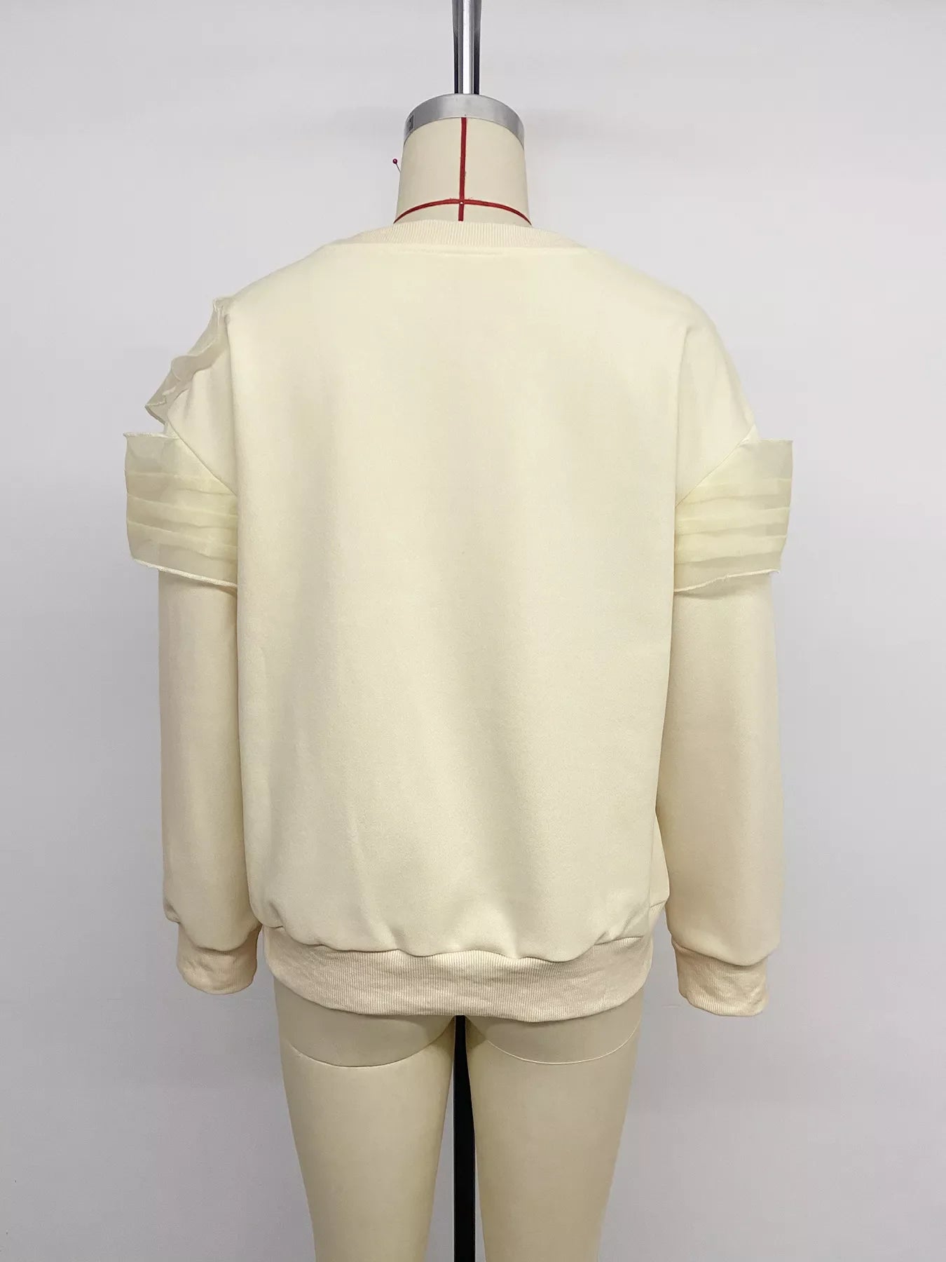 Bow Round Neck Long Sleeve Sweatshirt