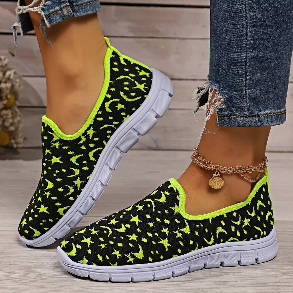 Round Toe Platform Slip-Ons
