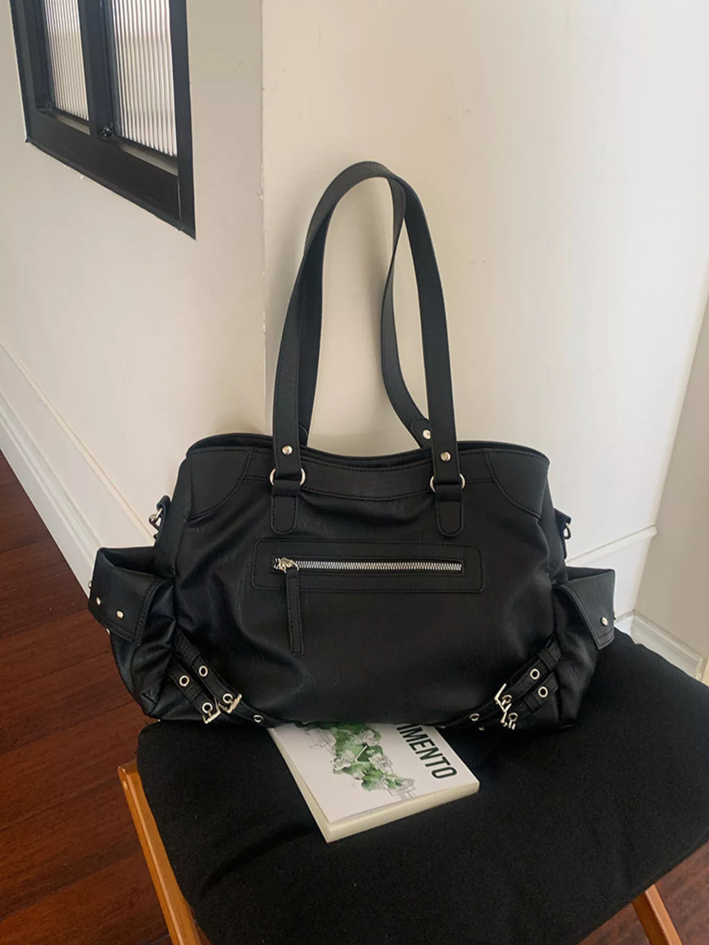 Rivet Decor Crossbody Bag