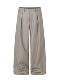 Men's Wide Leg Pleated Casual Pants