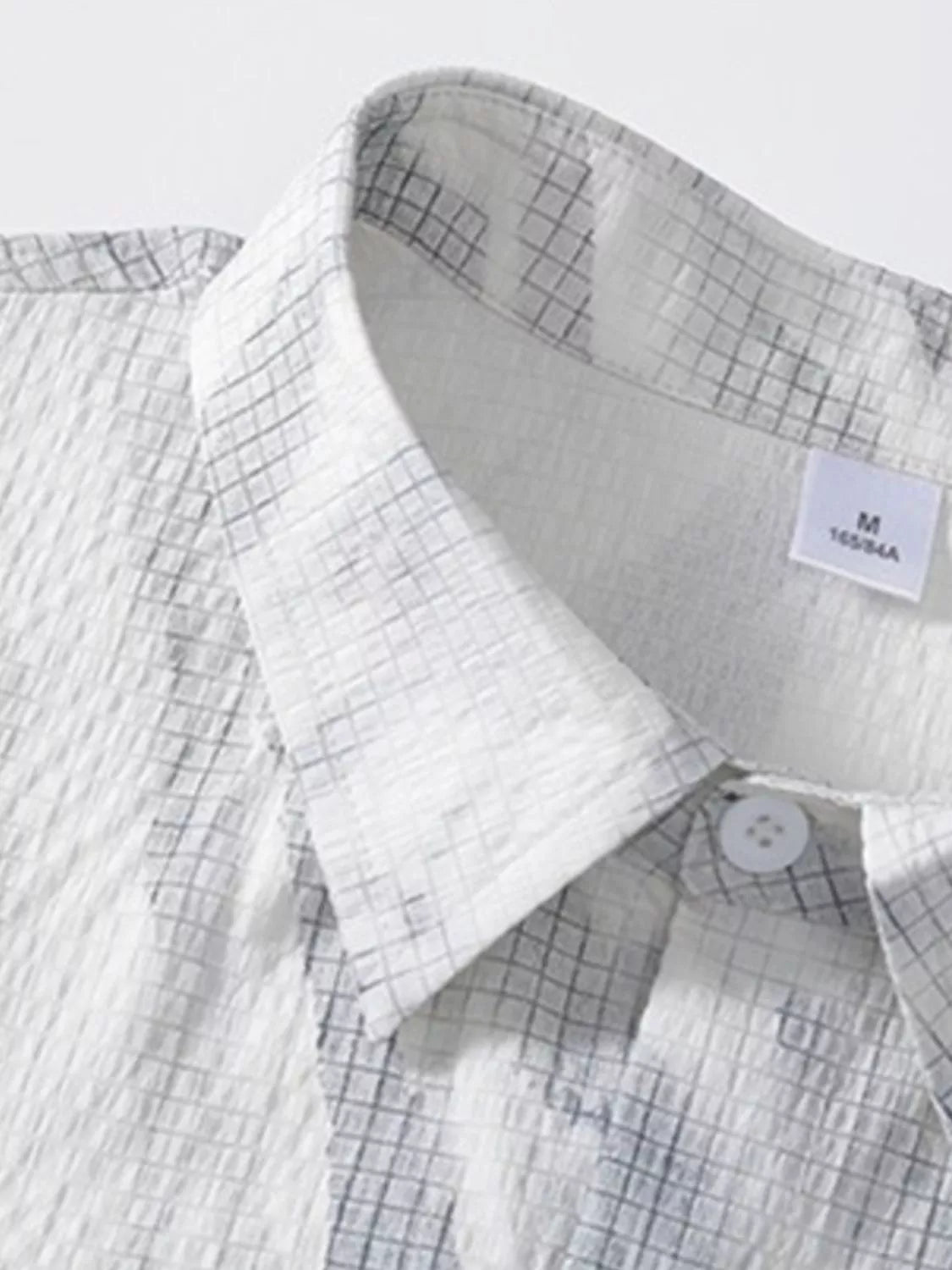 Men's Plus Size Button Up Short Sleeve Shirt