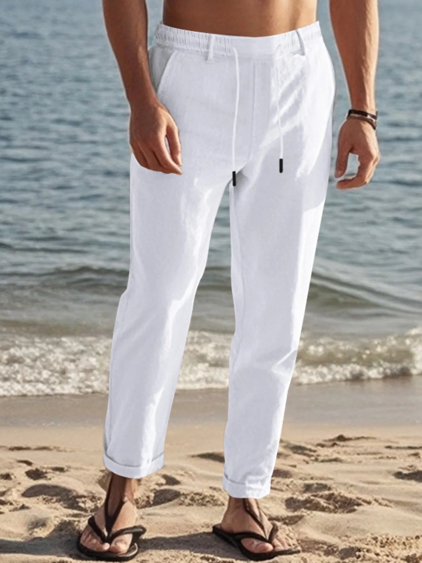 Men's Full Size Casual Drawstring Pants Plus Size