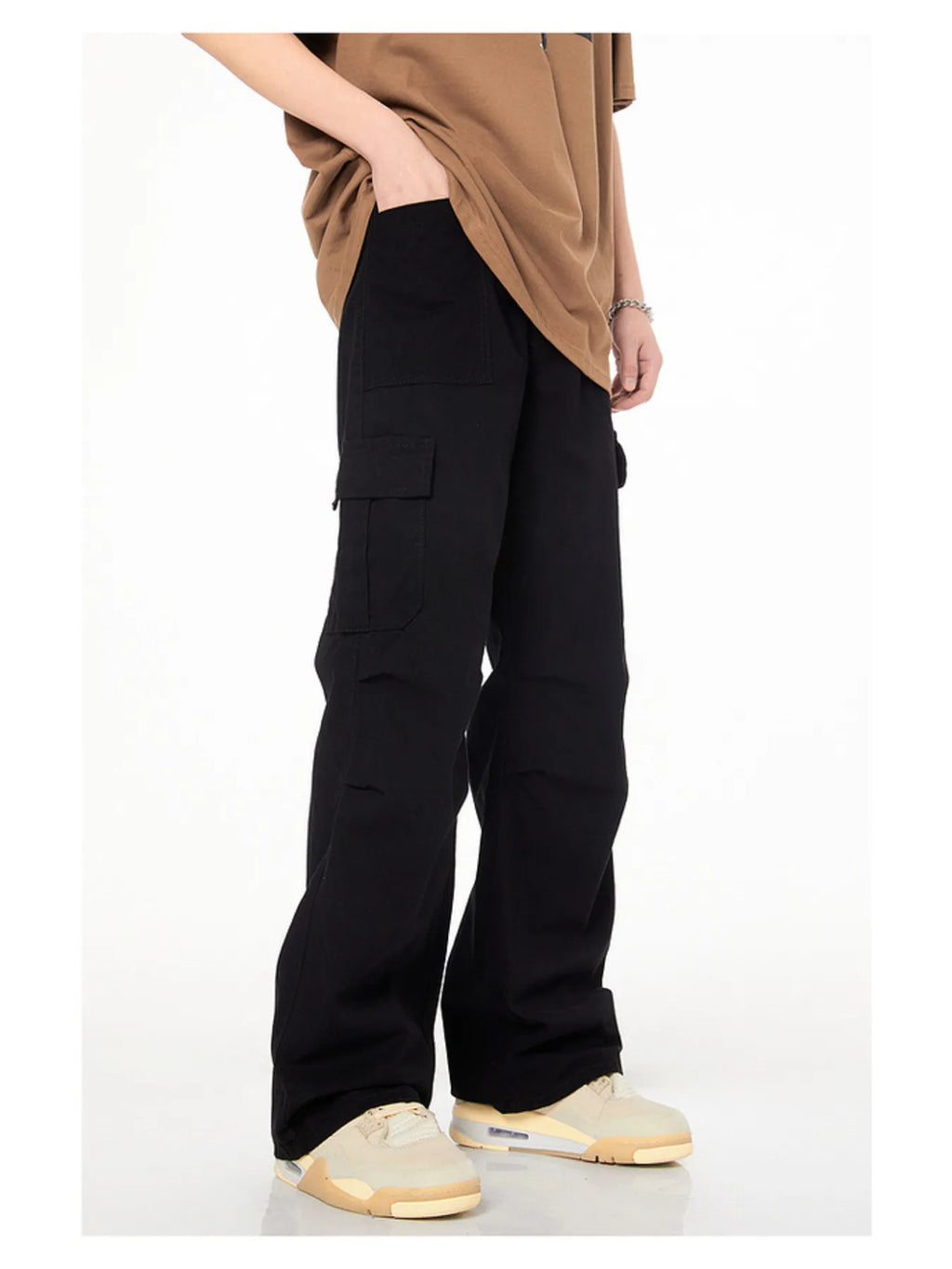 Men's Full Size Loose Fit Cargo Pants Plus Size