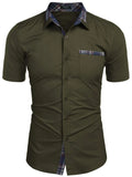 Men's Button Up Short Sleeve Shirt