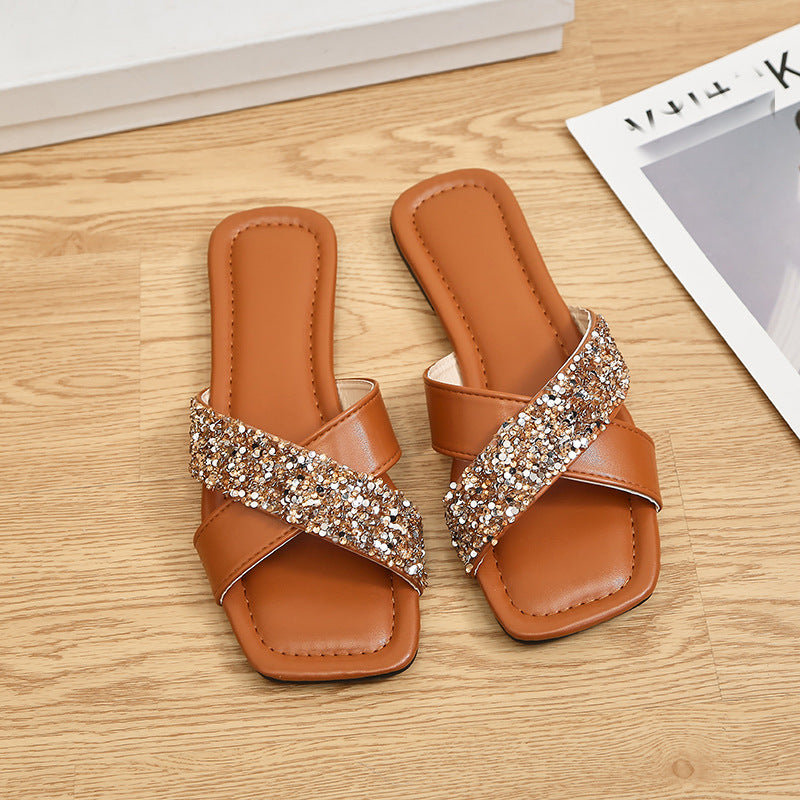 Open Toe Crisscross Sandals