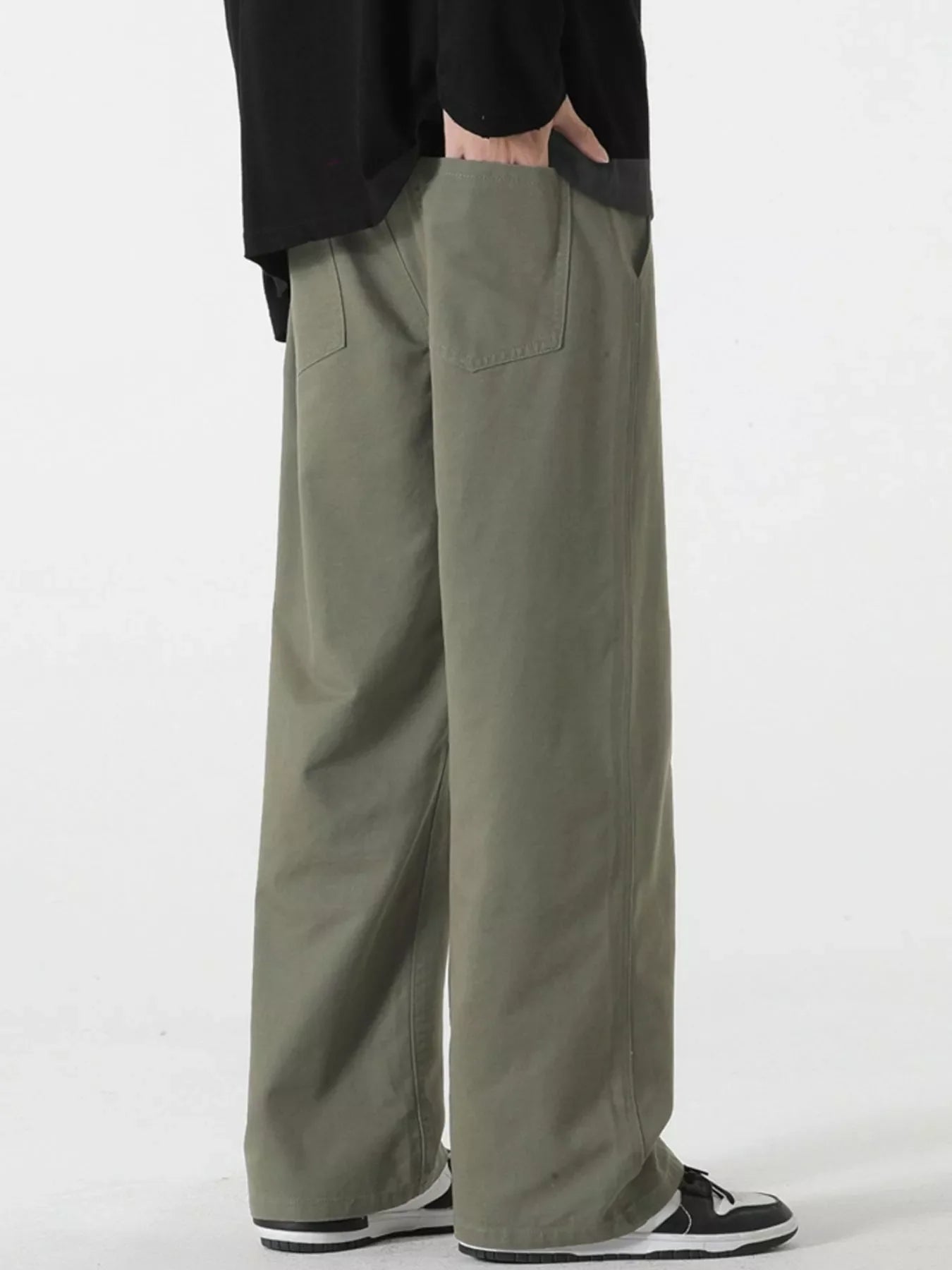 Men's Full Size Relaxed Fit Drawstring Pants Plus Size
