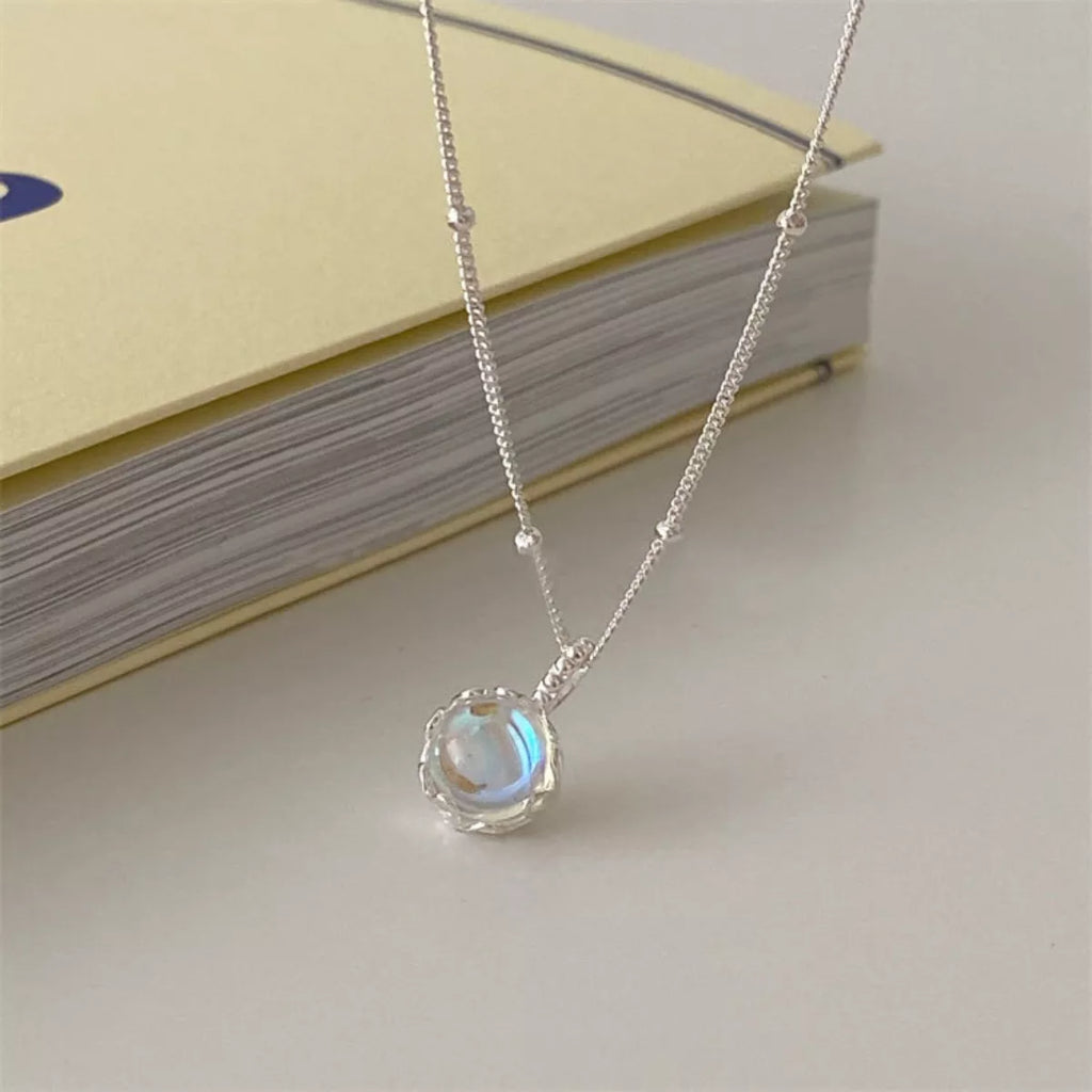 Moonstone 925 Sterling Silver Necklace