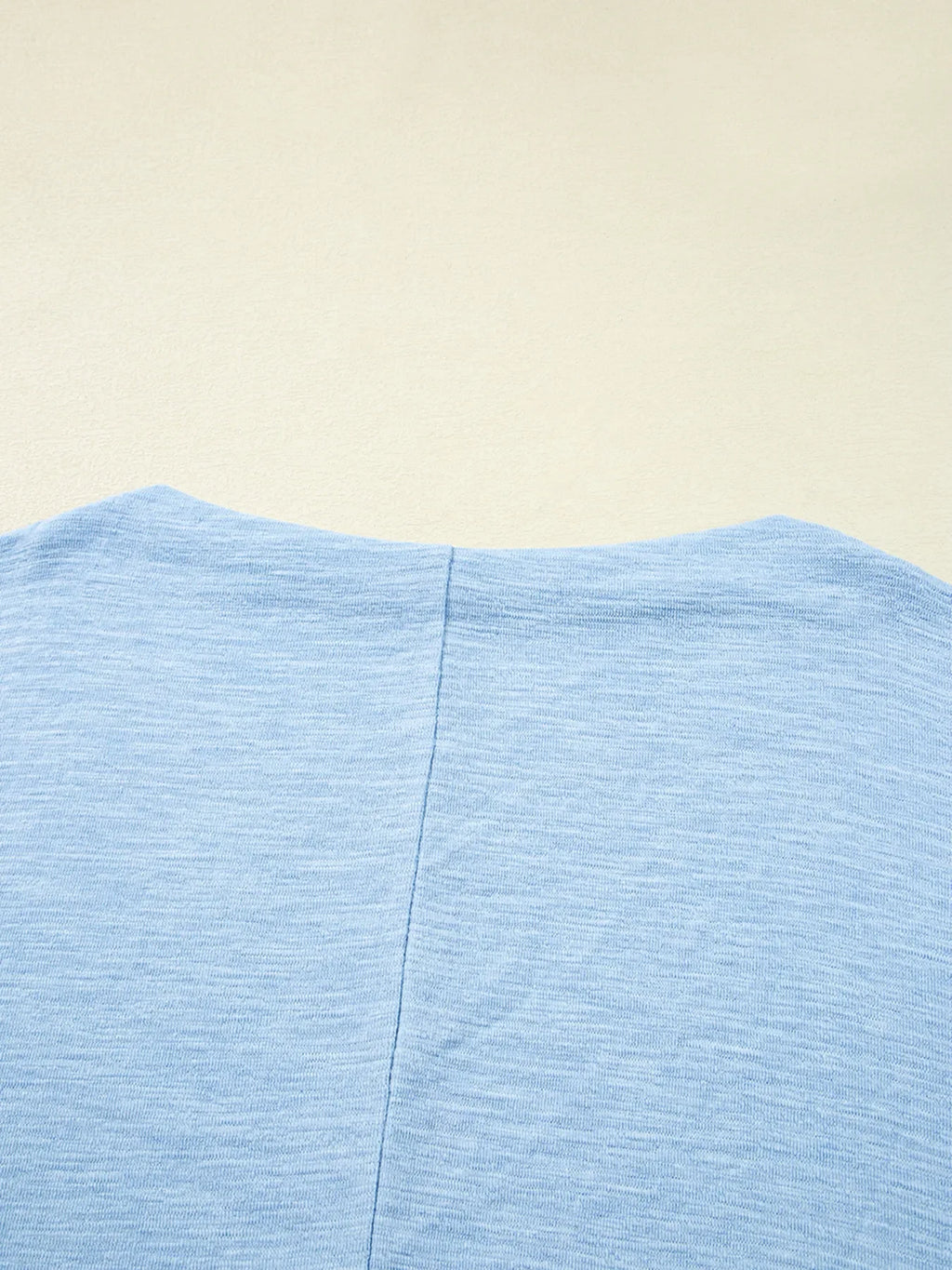 Solid Color Batwing Long Sleeve Top