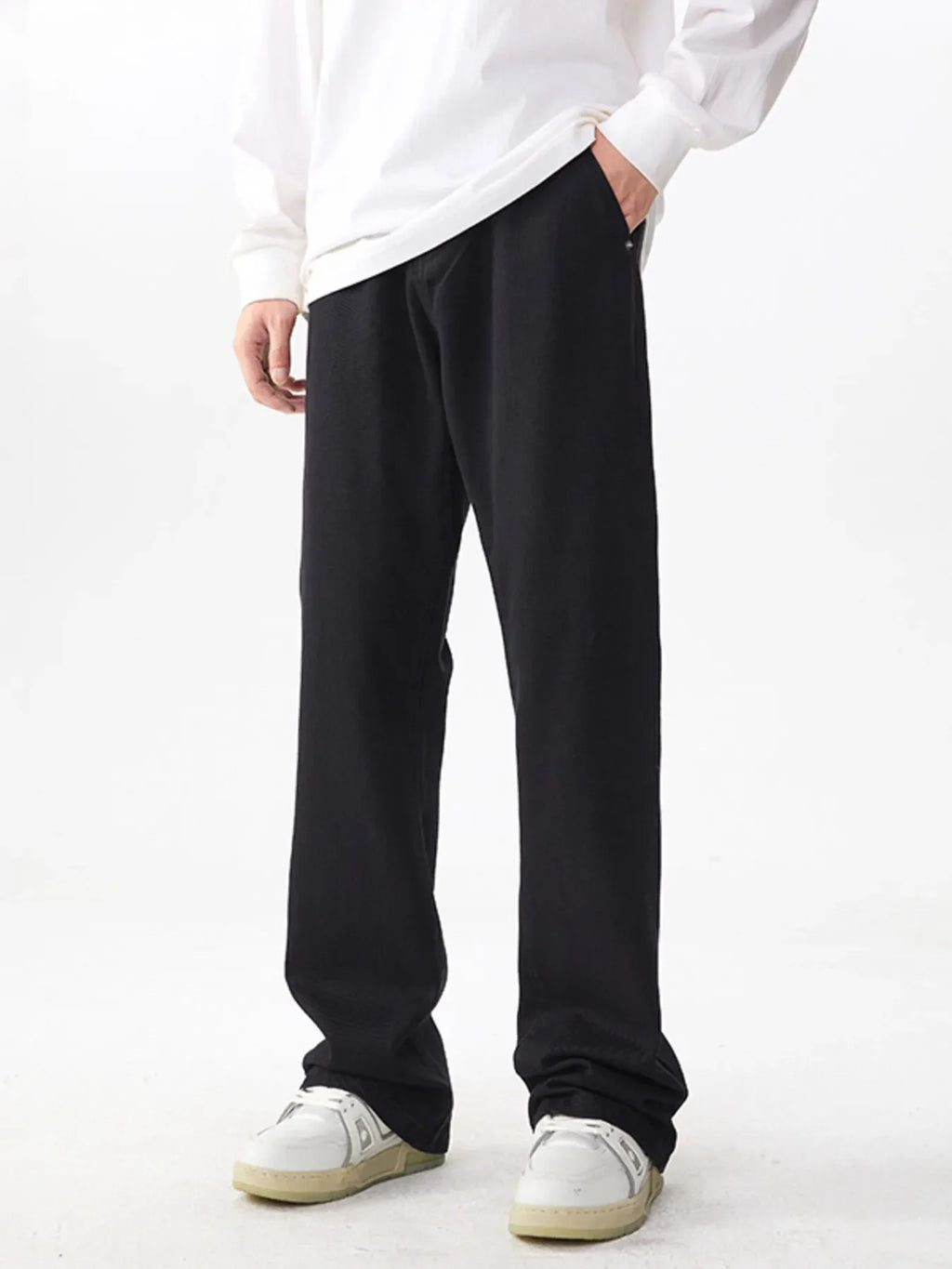 Men's Full Size Wash Wide Leg Relaxed Fit Jeans Plus Size