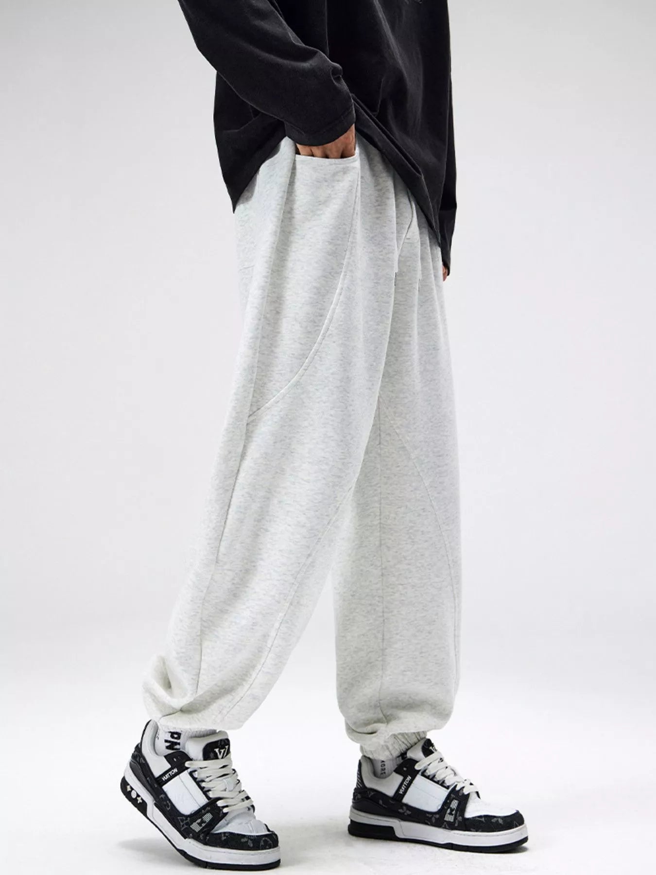 Men's Plus Size Loose Fit Drawstring Sweatpants