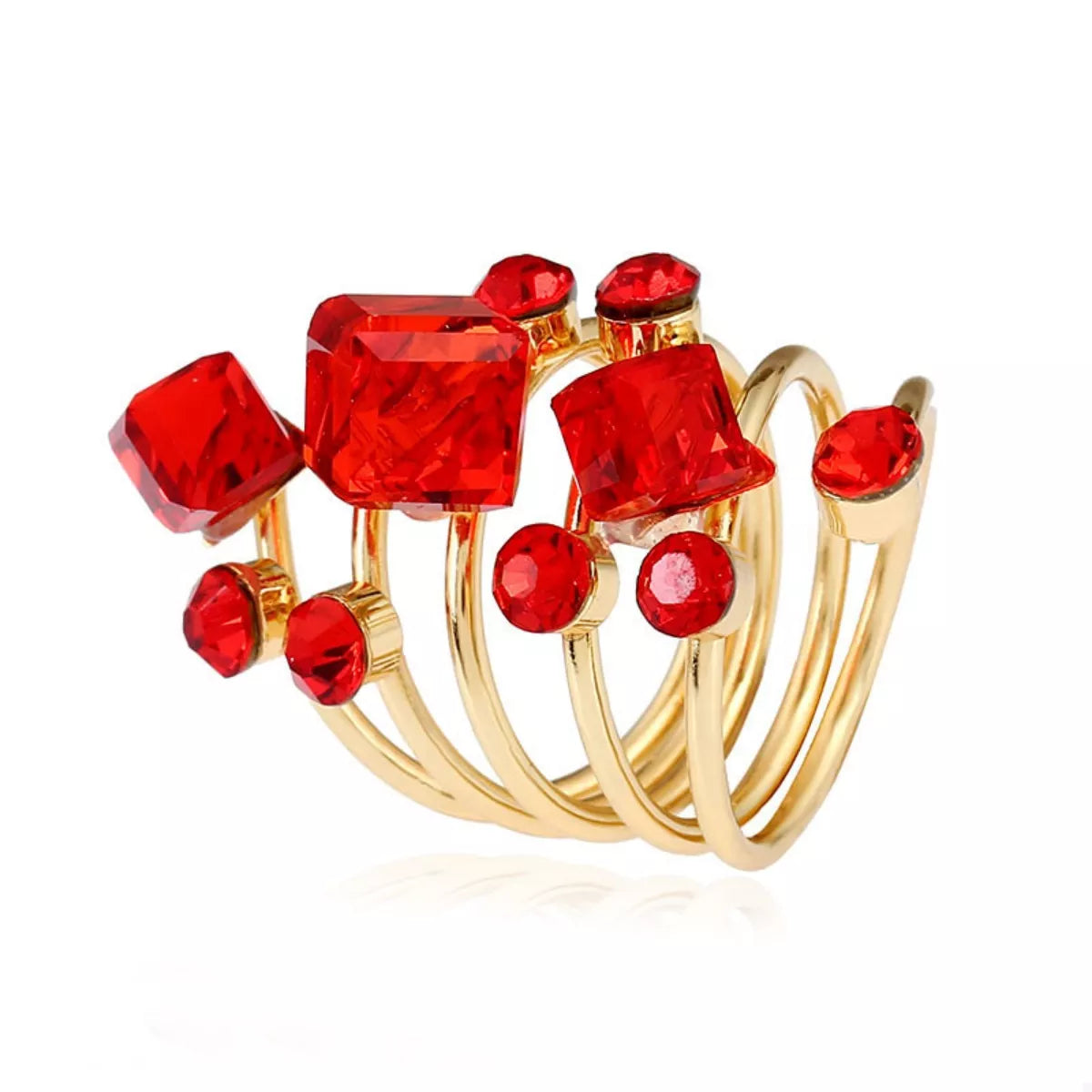 18K Gold-Plated Multi-Layered Ring
