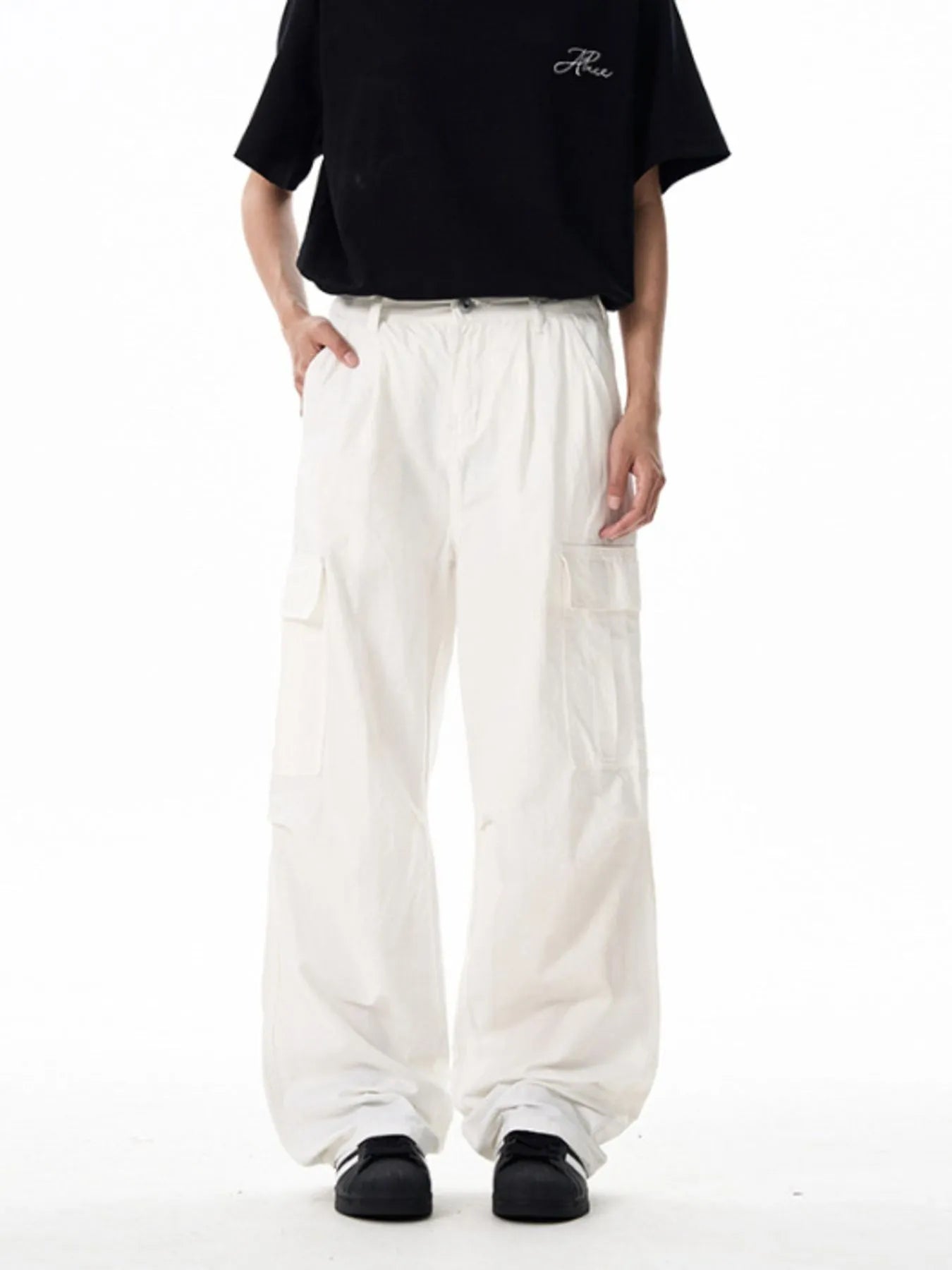 Men's Wide Leg Cargo Pants