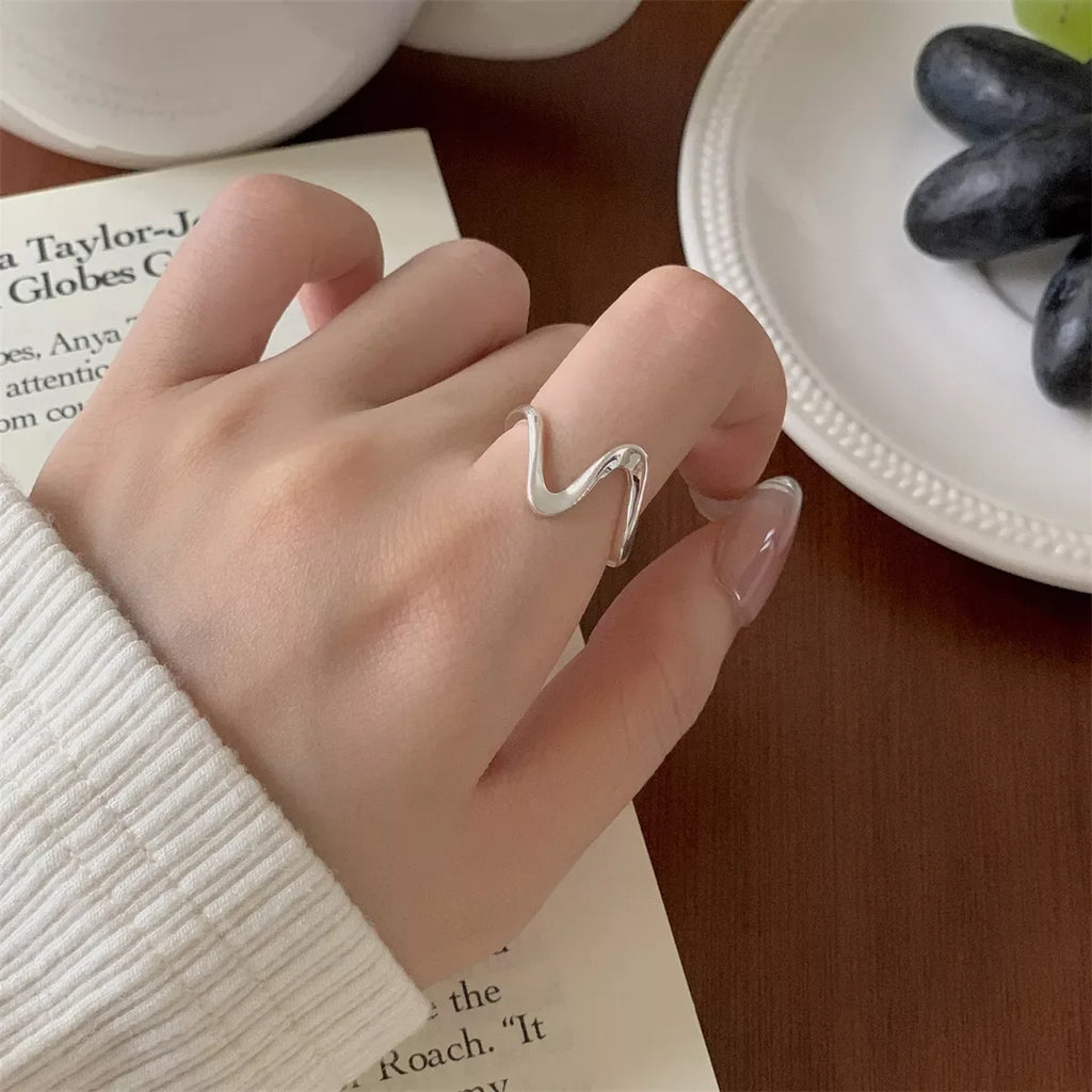 925 Sterling Silver Irregular Ring