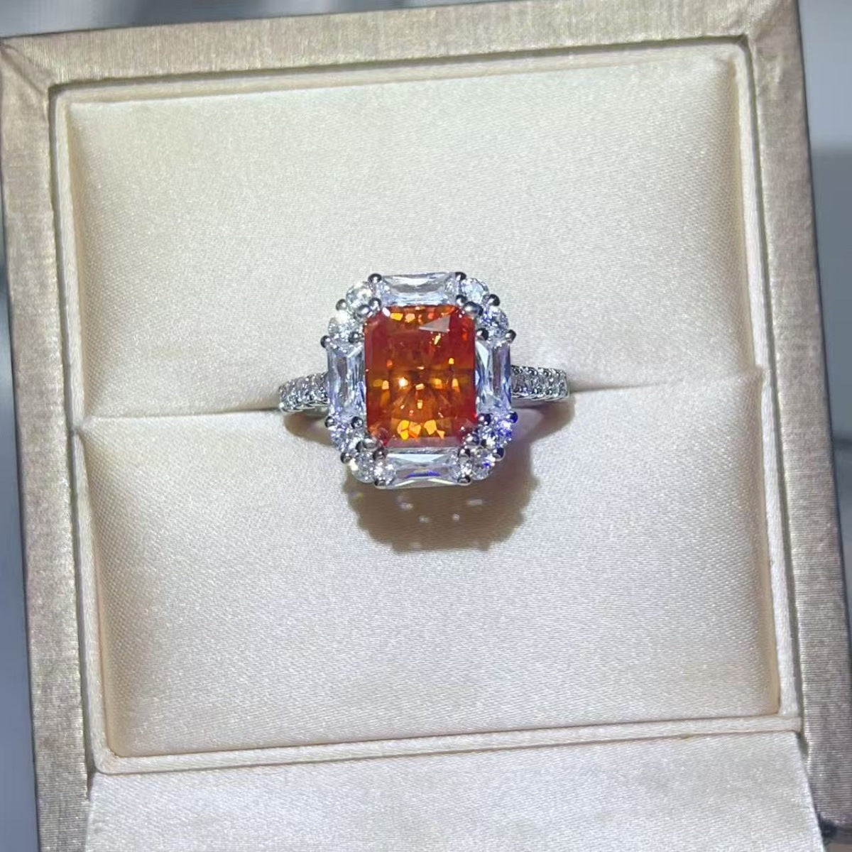 3 Carat Moissanite 925 Sterling Silver Ring