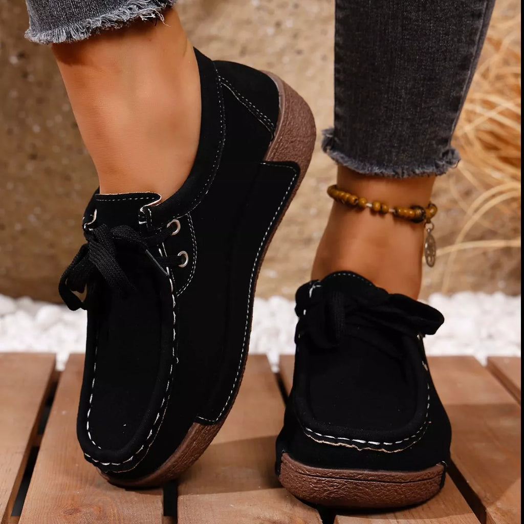 Lace-Up Casual Loafers