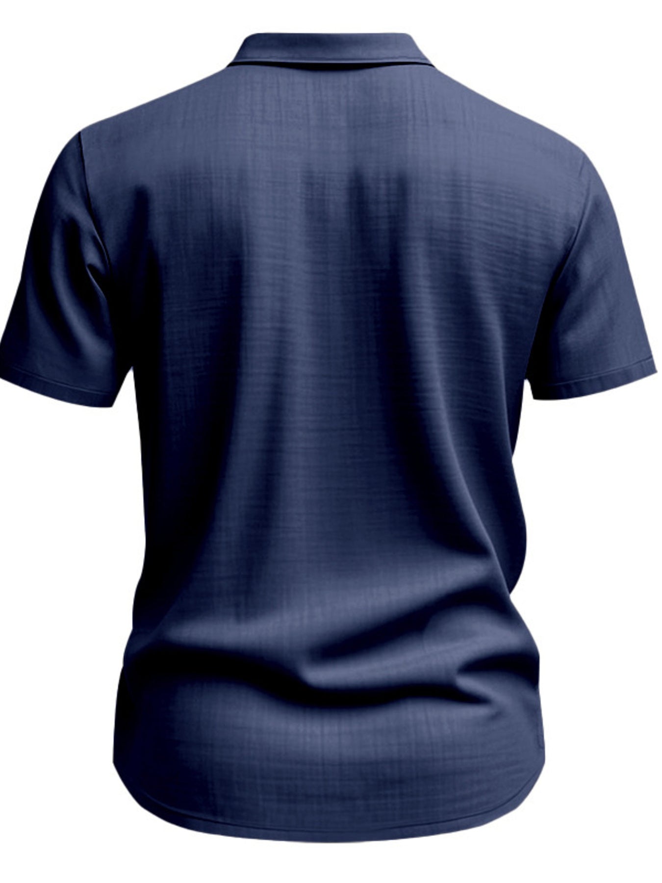 Men's Full Size Short Sleeve Shirt with Pockets Plus Size