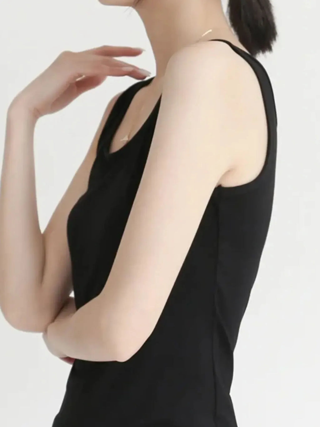 Scoop Neck Wide Strap Tank