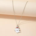 Halloween Cute Ghost Pendant Necklace