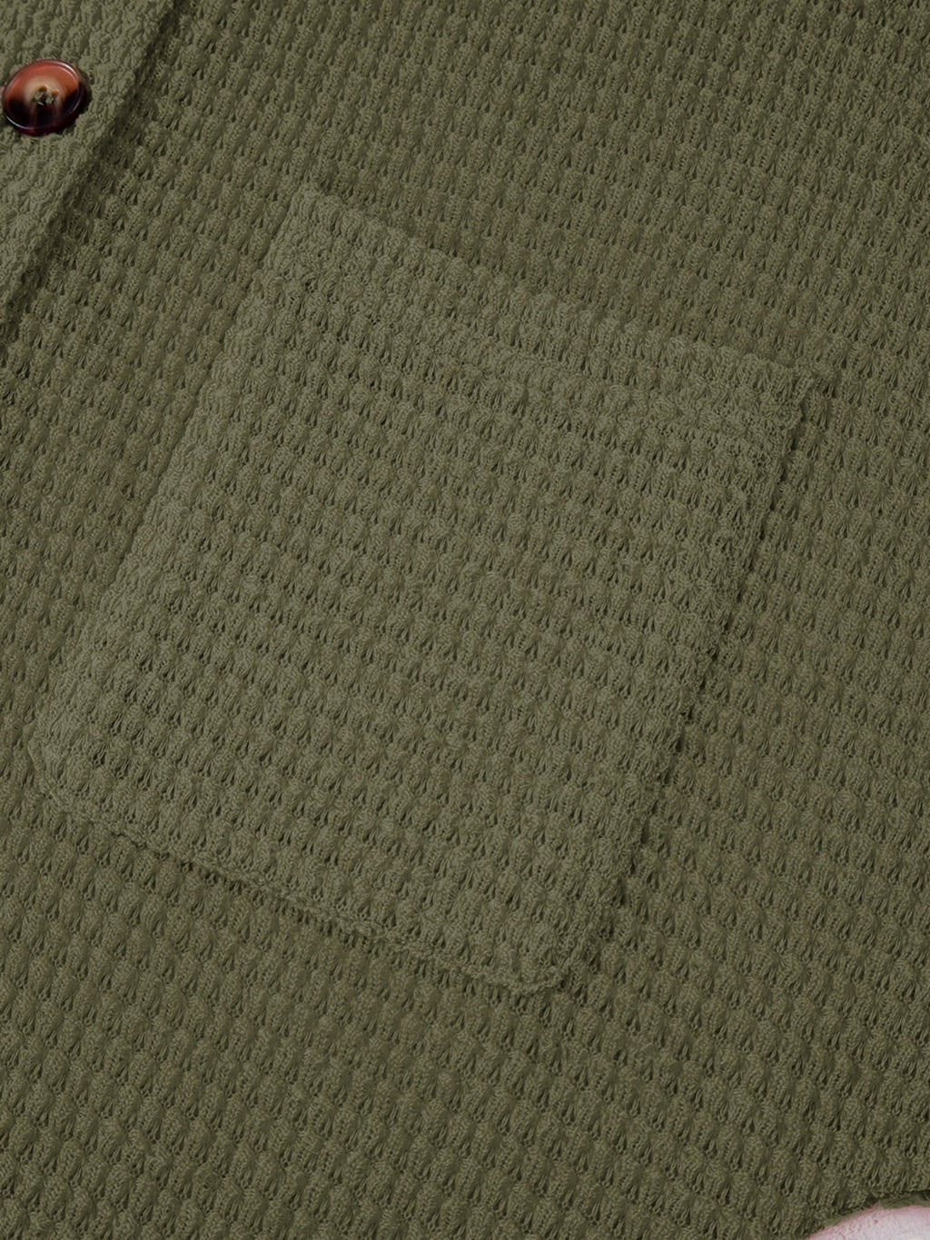Textured Knit Button Detail Top