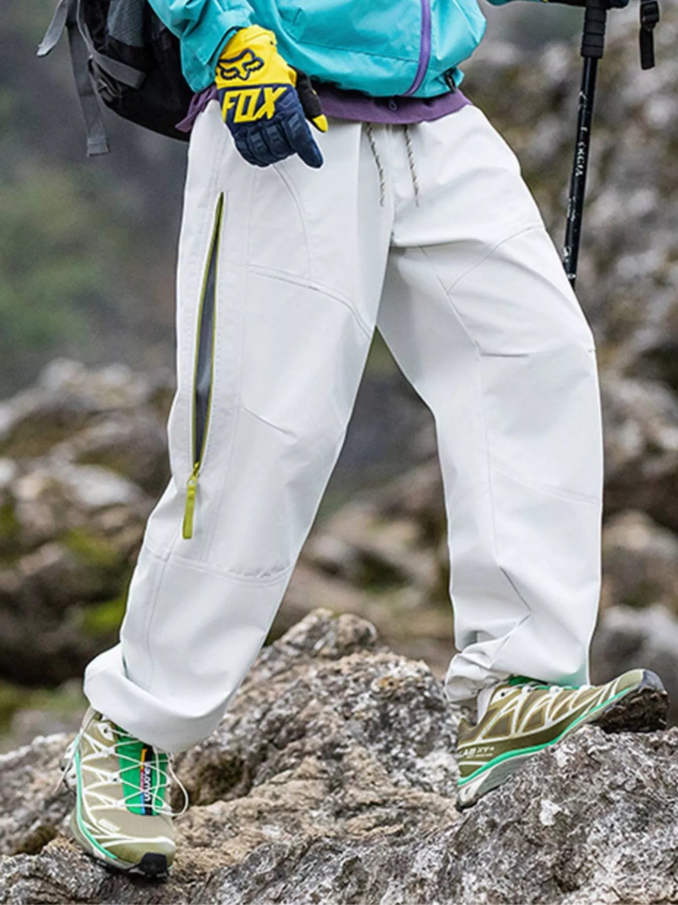 Men's Drawstring Wide Leg Pants