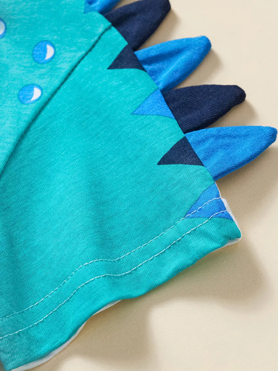 Children's Dinosaur Graphic T-shirt and Shorts Set