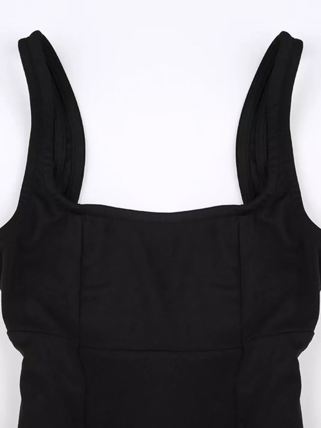 Backless Square Neck Mini Dress